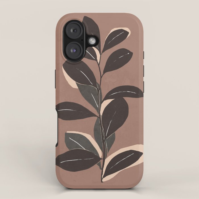 Abstract Art Minimal Plant 49a iPhone Case Gallery Image 1
