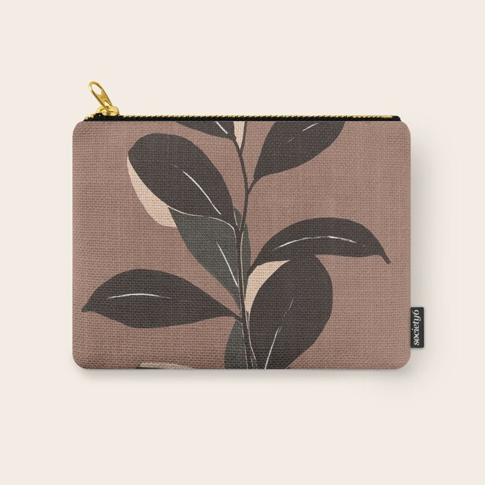 Abstract Art Minimal Plant 49a Carry All Pouch Gallery Image 1