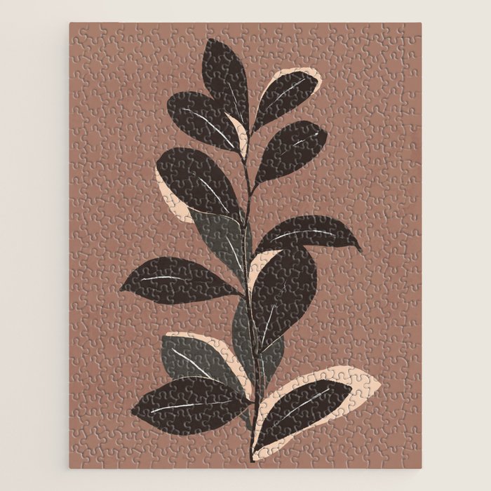 Abstract Art Minimal Plant 49a Jigsaw Puzzle Gallery Image 1