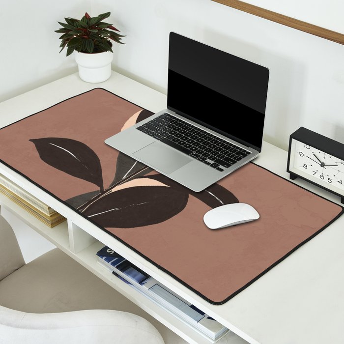 Abstract Art Minimal Plant 49a Desk Mat Gallery Image 2