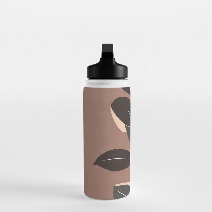 Abstract Art Minimal Plant 49a Water Bottle Gallery Image 3
