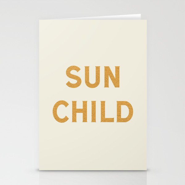 Sun child Stationery Card Gallery Image 1