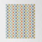 Retro Circles Mid Century Modern Background Throw Blanket Gallery Image 2
