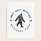 Great Smoky Mountains National Park Sasquatch Poster Gallery Image 4