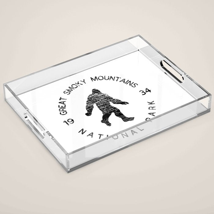 Great Smoky Mountains National Park Sasquatch Acrylic Tray Gallery Image 1