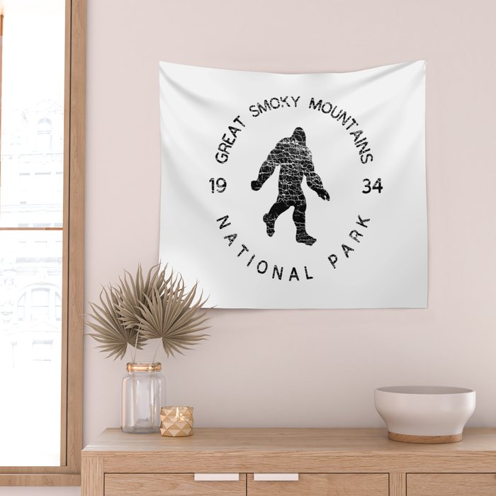 Great Smoky Mountains National Park Sasquatch Wall Tapestry Gallery Image 2