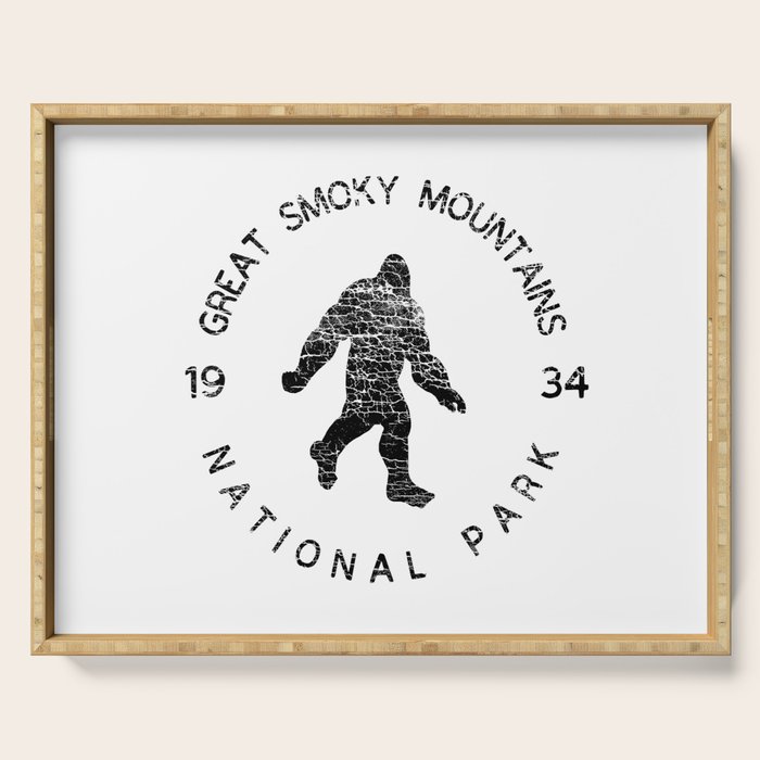 Great Smoky Mountains National Park Sasquatch Serving Tray Gallery Image 1