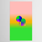 Tuscan  Landscape - Ombre Colors Minimalist Modern Abstract Iluustration  Tablecloth Gallery Image 2