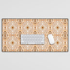 Bohemian Fantasy in Orange Desk Mat Gallery Image 1
