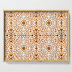 Bohemian Fantasy in Orange Serving Tray Gallery Image 1