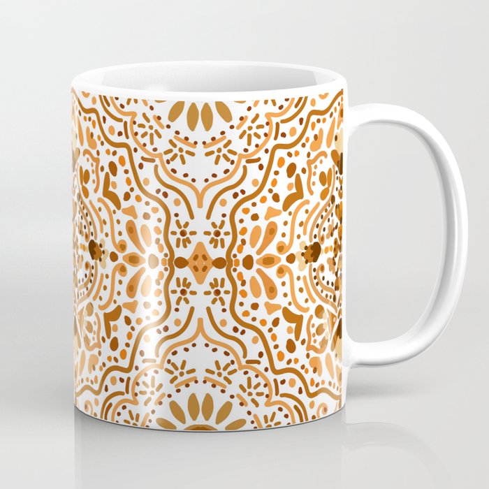 Bohemian Fantasy in Orange Coffee Mug Gallery Image 1