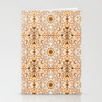 Bohemian Fantasy in Orange Stationery Card Gallery Image 2