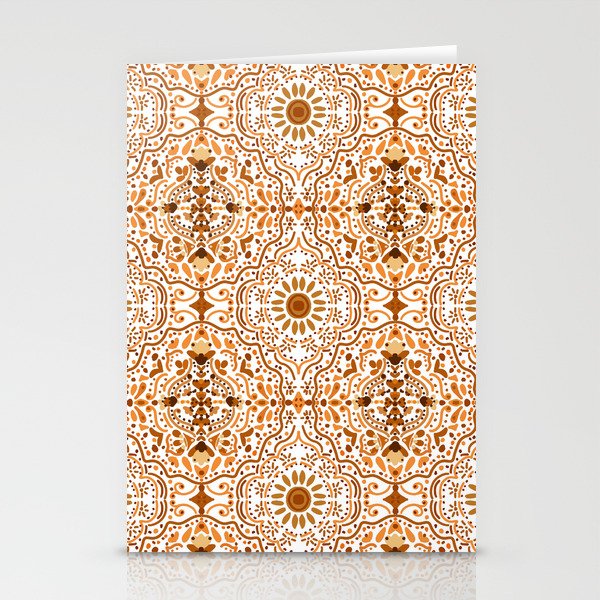 Bohemian Fantasy in Orange Stationery Card Gallery Image 2
