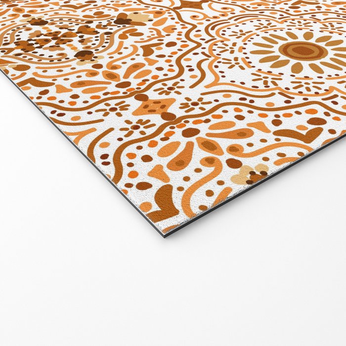 Bohemian Fantasy in Orange Welcome Mat Gallery Image 2