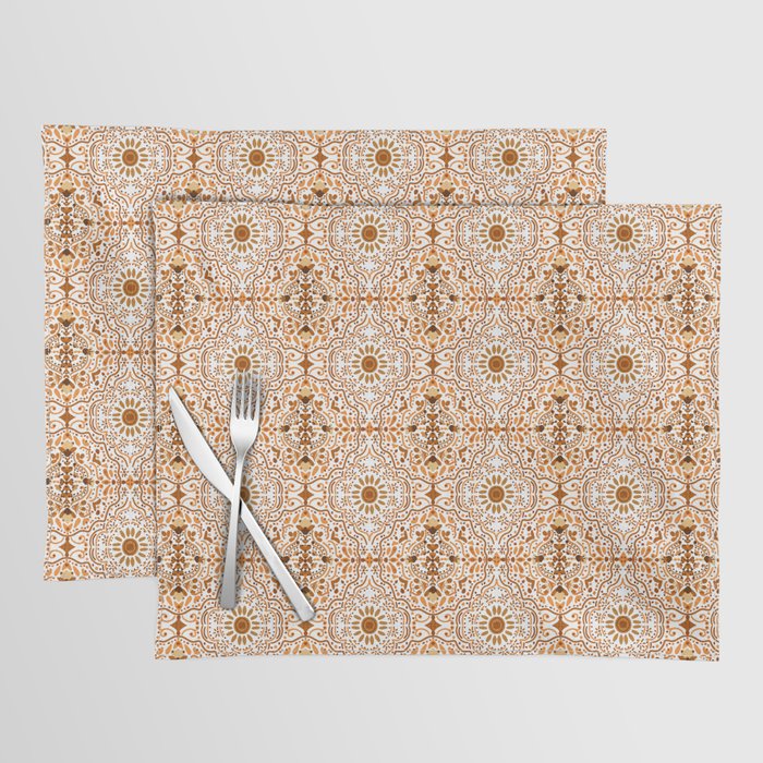 Bohemian Fantasy in Orange Placemat Gallery Image 1