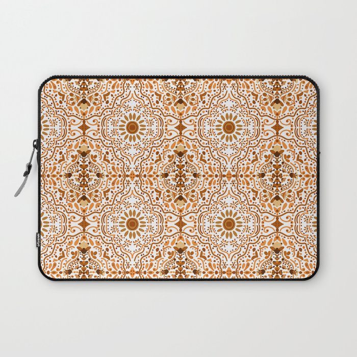 Bohemian Fantasy in Orange Laptop Sleeve Gallery Image 1