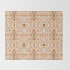 Bohemian Fantasy in Orange Throw Blanket Gallery Image 2