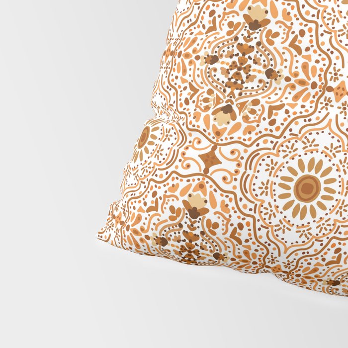 Bohemian Fantasy in Orange Pillow Sham Gallery Image 4