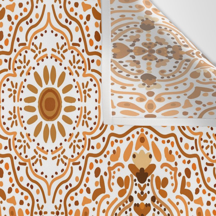 Bohemian Fantasy in Orange Wall Tapestry Gallery Image 3