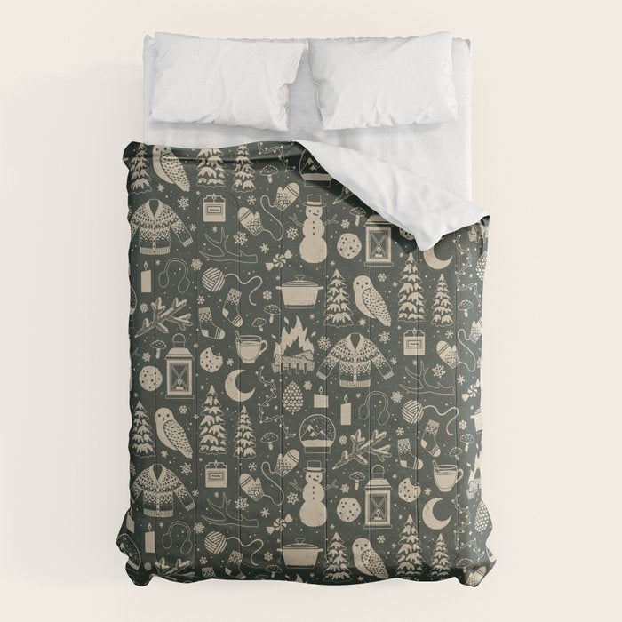 Winter Nights: Forest Comforter Gallery Image 1
