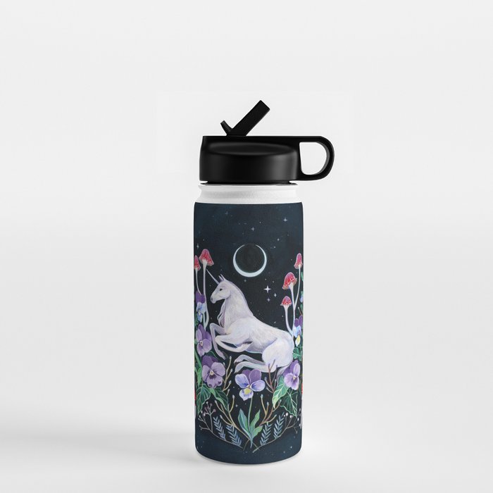 Unicorn Garden Water Bottle Gallery Image 1