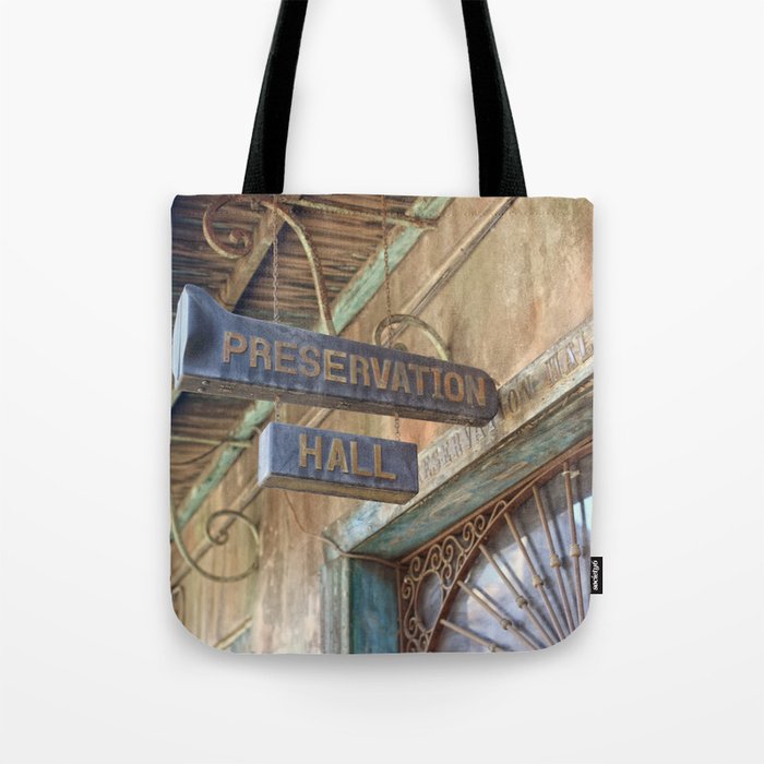 New Orleans Jazz Club Tote Bag Gallery Image 1