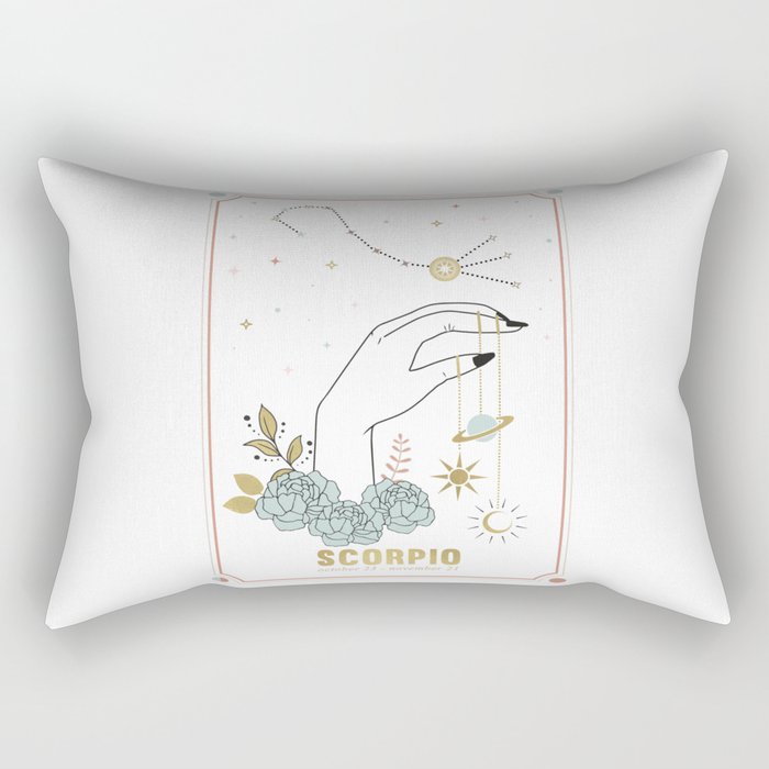 Scorpio Zodiac Series Rectangular Pillow Gallery Image 1