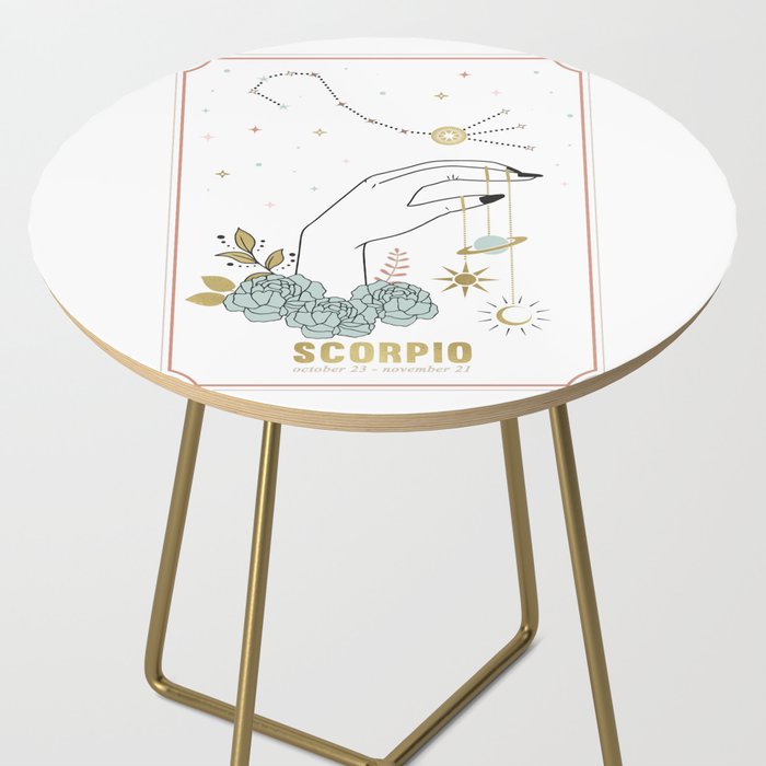 Scorpio Zodiac Series Side Table Gallery Image 2