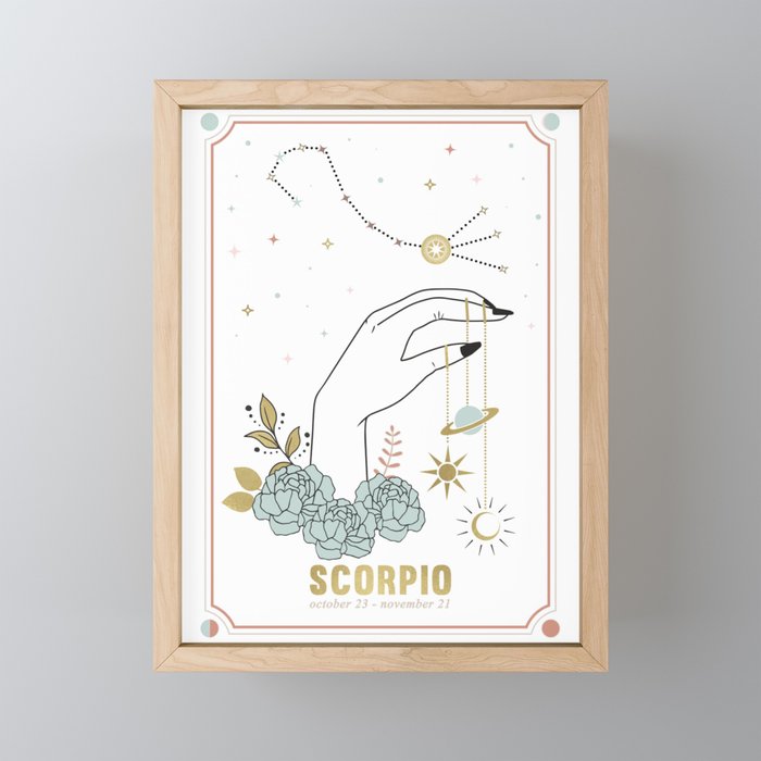 Scorpio Zodiac Series Mini Art Print Gallery Image 1