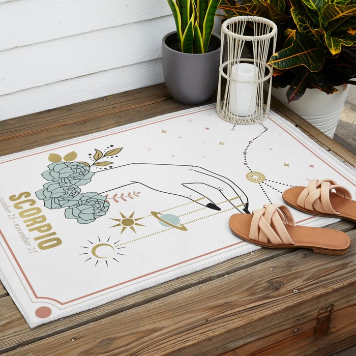 Scorpio Zodiac Series Outdoor Rug Gallery Image 2