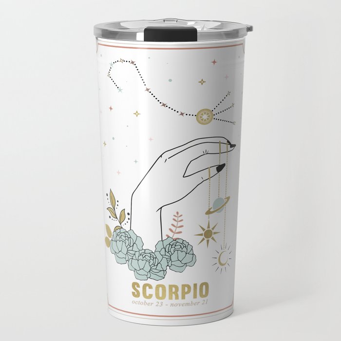 Scorpio Zodiac Series Travel Mug Gallery Image 1