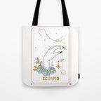 Scorpio Zodiac Series Tote Bag Gallery Image 1
