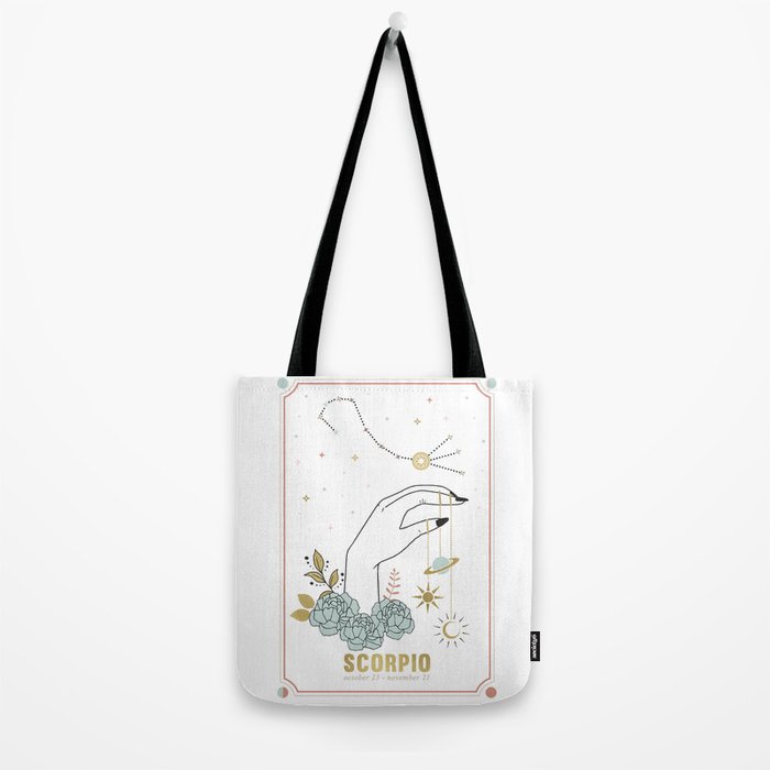 Scorpio Zodiac Series Tote Bag Gallery Image 2