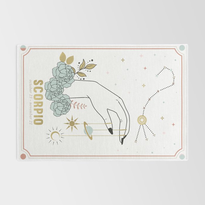 Scorpio Zodiac Series Rug Gallery Image 2