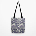 acanthus navy blue violet Tote Bag Gallery Image 2
