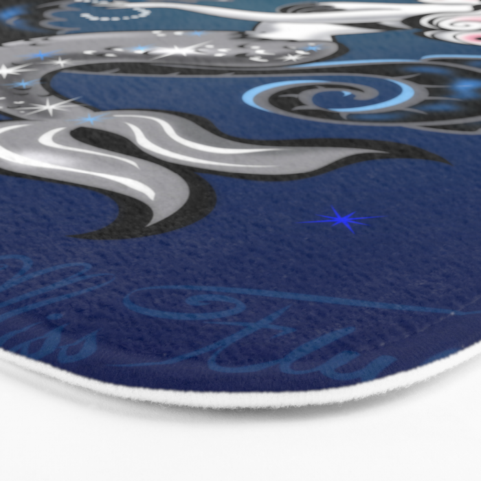Pearla the Mermaid Riding on a Seahorse Bath Mat Gallery Image 3