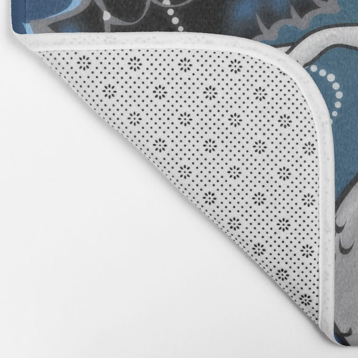 Pearla the Mermaid Riding on a Seahorse Bath Mat Gallery Image 2