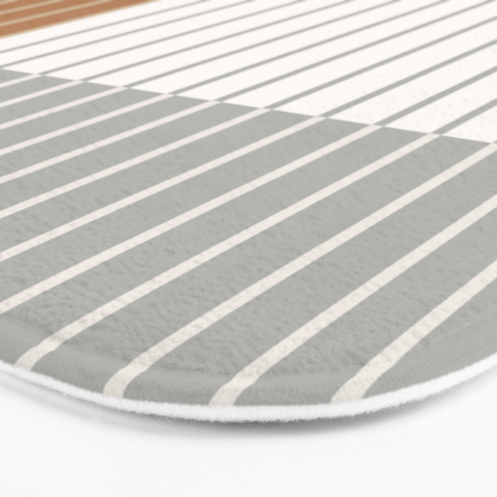 Color Block Line Abstract LXXVI Bath Mat Gallery Image 3