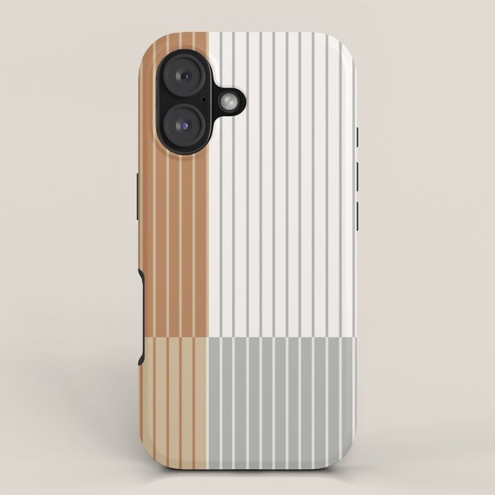 Color Block Line Abstract LXXVI iPhone Case Gallery Image 1