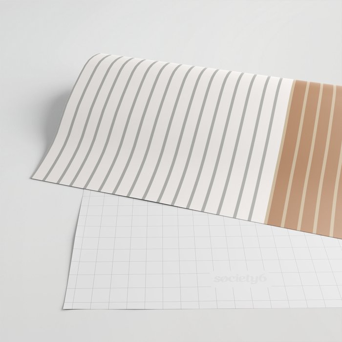 Color Block Line Abstract LXXVI Wrapping Paper Gallery Image 2