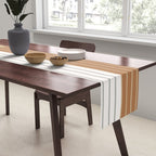 Color Block Line Abstract LXXVI Table Runner Gallery Image 2