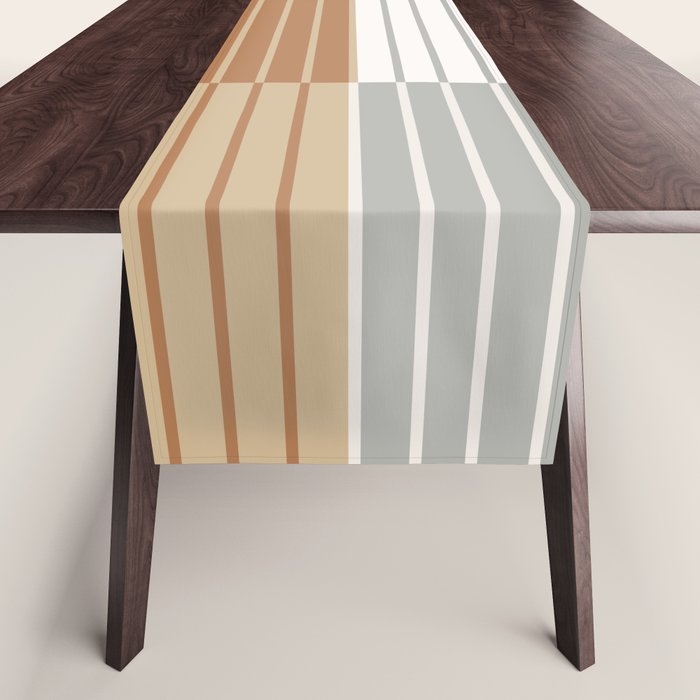 Color Block Line Abstract LXXVI Table Runner Gallery Image 1