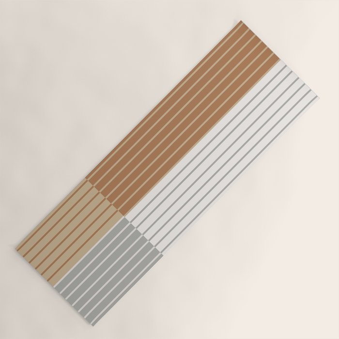 Color Block Line Abstract LXXVI Yoga Mat Gallery Image 1