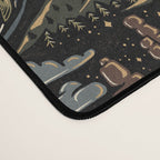 Wild West - dark brown, rust, green, and black Desk Mat Gallery Image 4