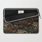Wild West - dark brown, rust, green, and black Laptop Sleeve Gallery Image 2