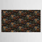 Wild West - dark brown, rust, green, and black Tablecloth Gallery Image 2