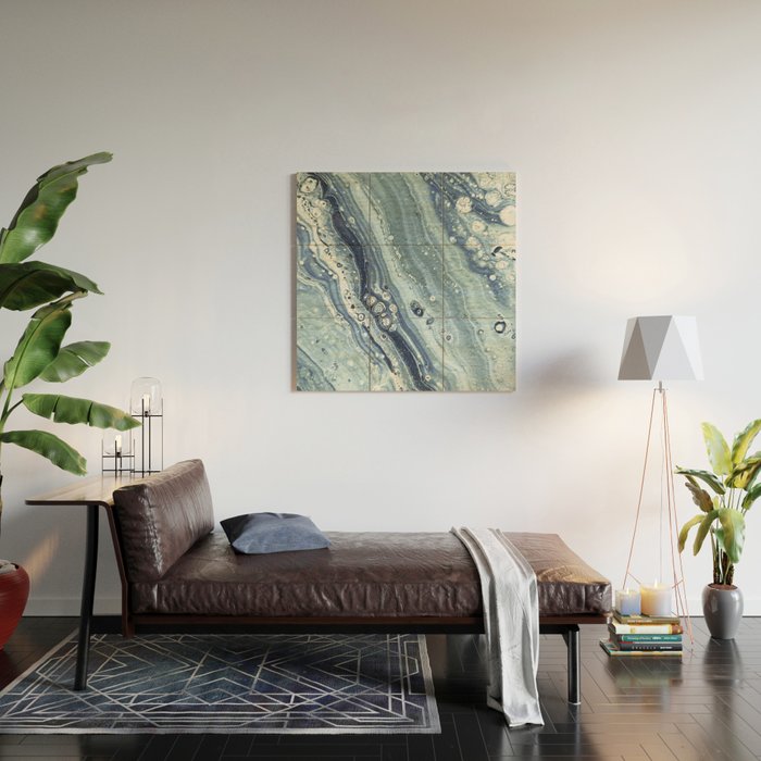 Blue Machine Wood Wall Art Gallery Image 2