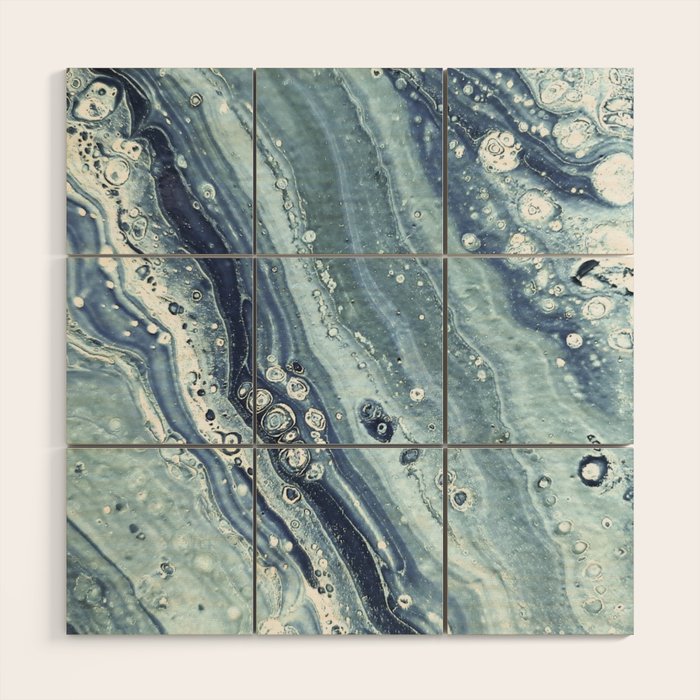 Blue Machine Wood Wall Art Gallery Image 1