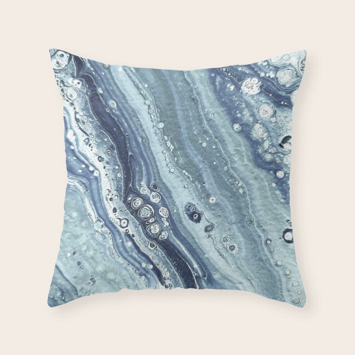 Blue Machine Throw Pillow Gallery Image 6