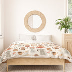 Gouache Books and Coffee Duvet Cover Gallery Image 3